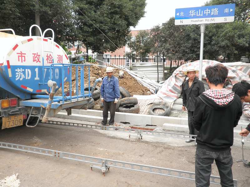 新北區(qū)華山北路工程檢測實(shí)況